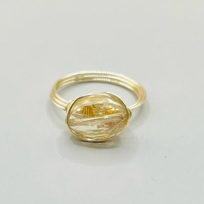 Anillo Cristal/Chapa